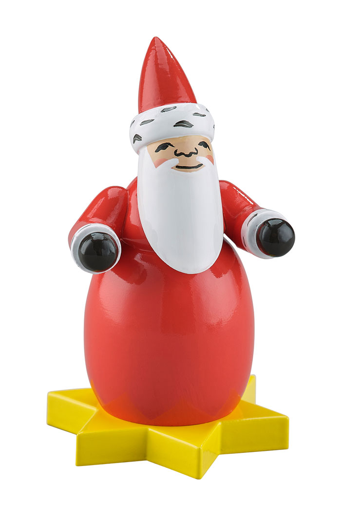 Weihnachsmann, auf Stern